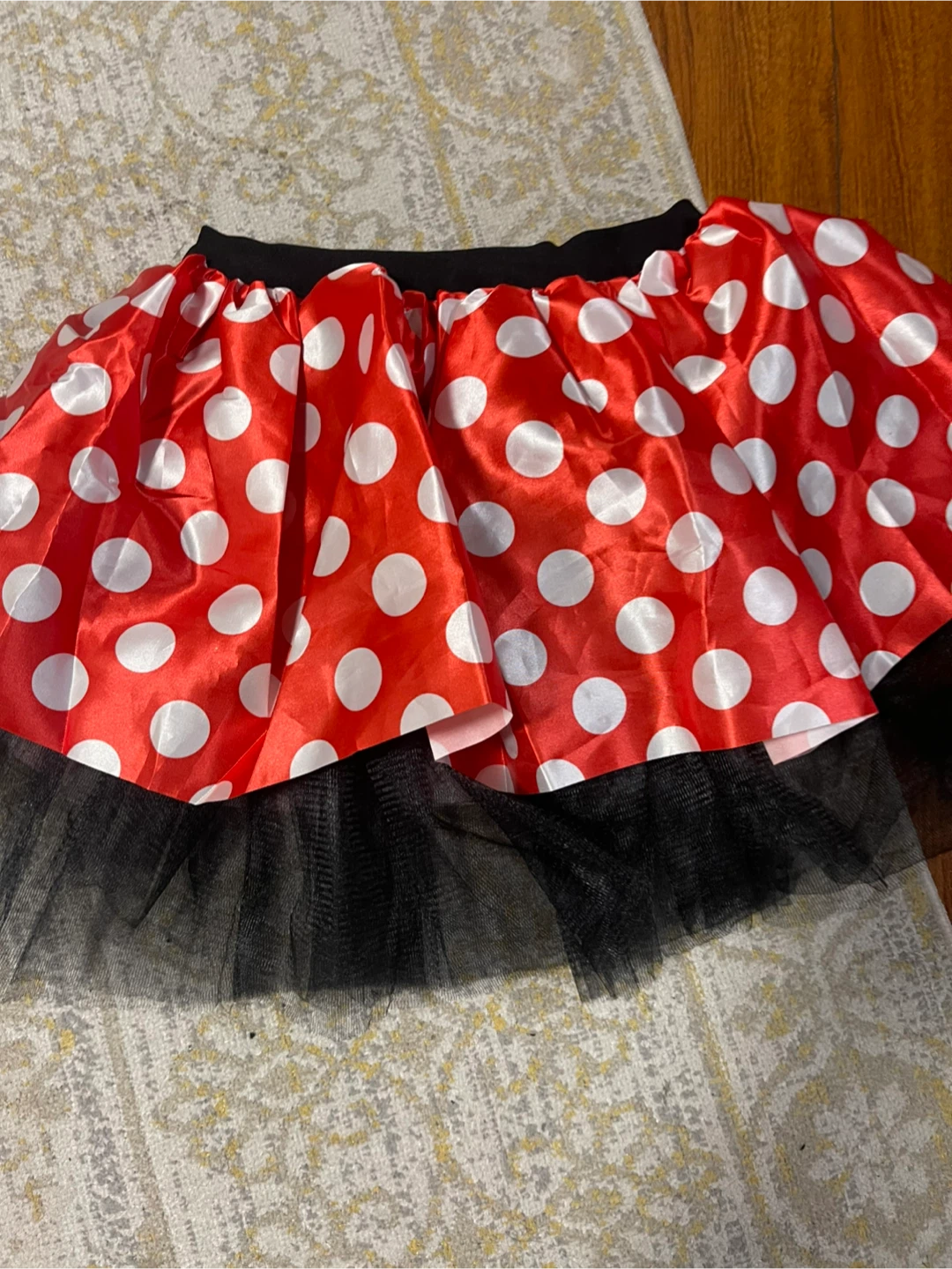Minnie Mouse Red & Black Skirt