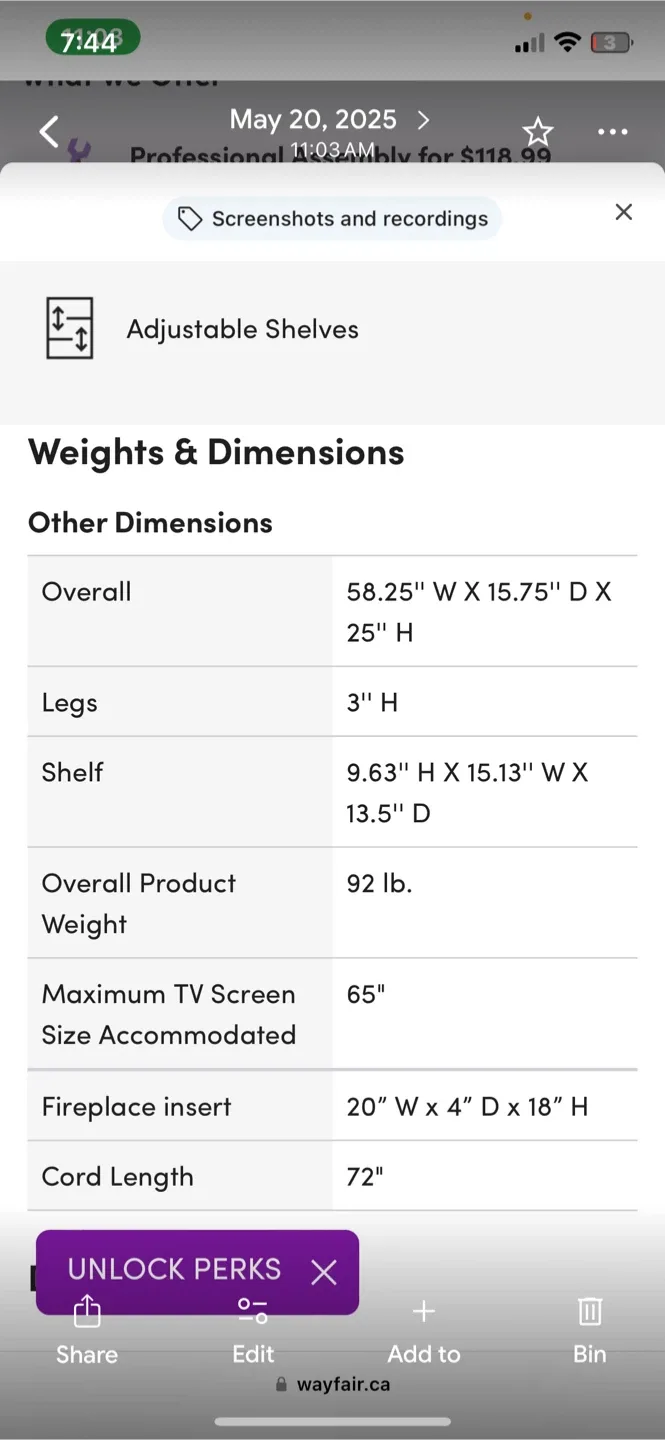Beachcrest Home Sunbury TV Stand with Fireplace image indicator(2)