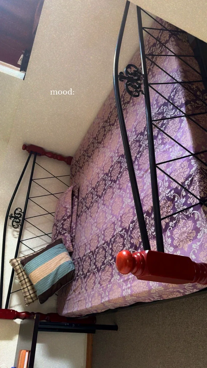 Bed frame with mattress thumbnail