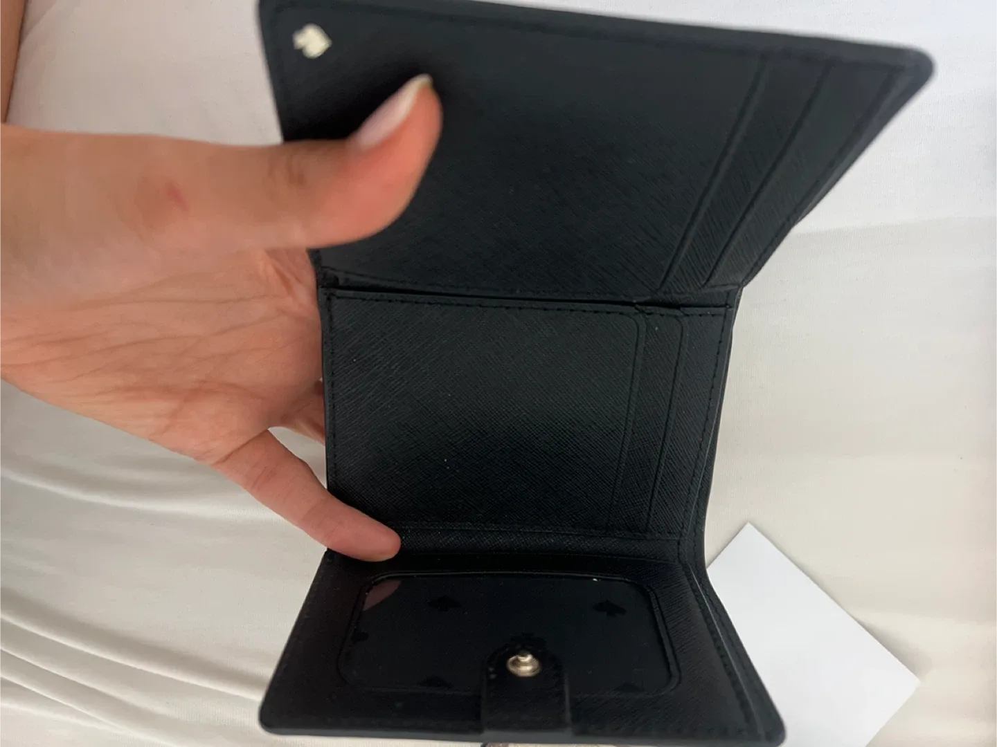 Kate Spade Black Cameron trifold wallet image indicator(2)