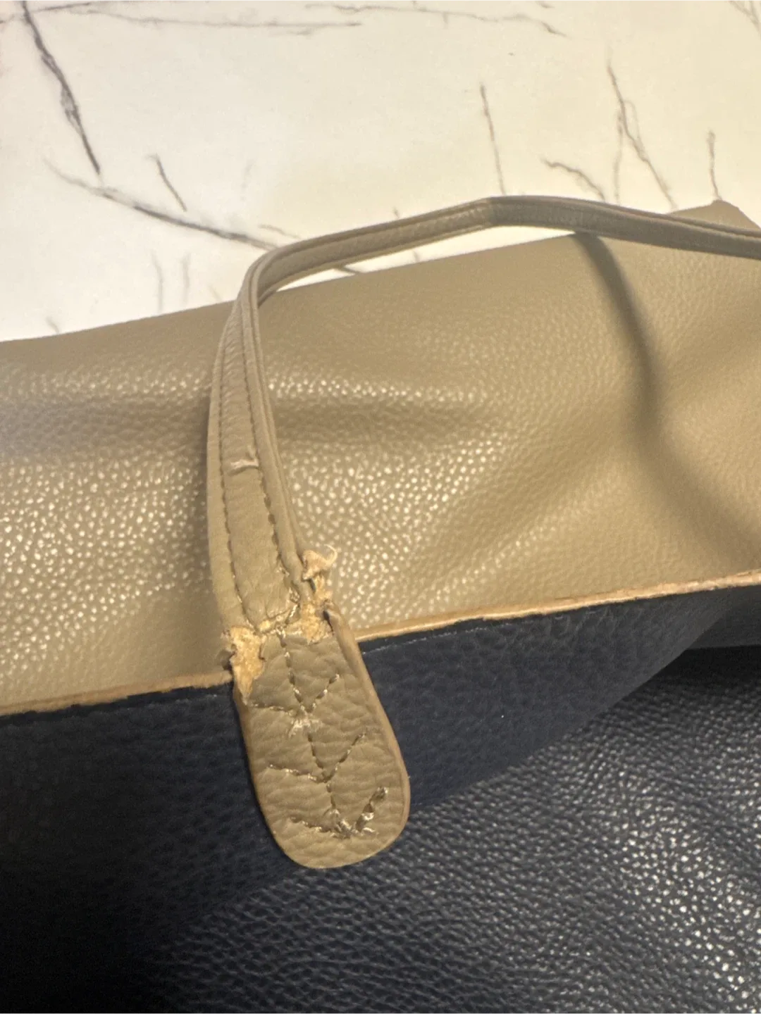 Authentic BCBG Taupe Reversible Tote Bag image indicator(4)