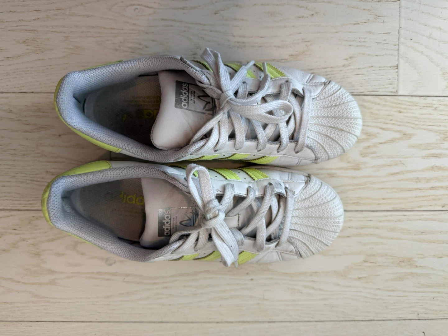 Adidas Superstar White/Yellow Sneakers