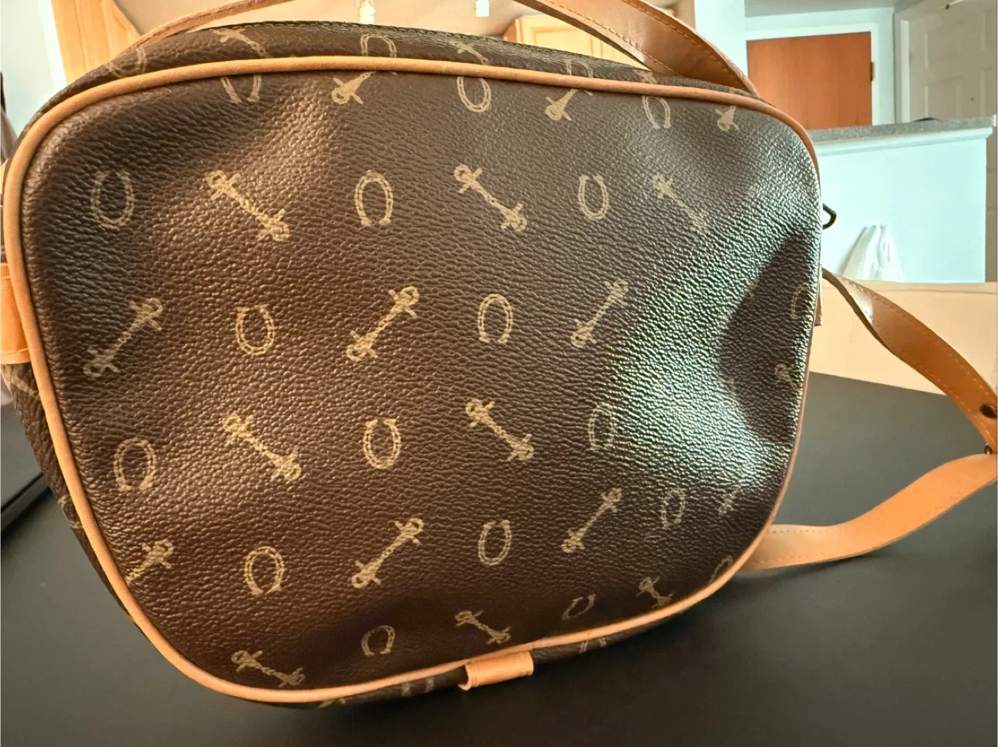 Colabelli Canada Brown Patterned Shoulder Bag image indicator(2)