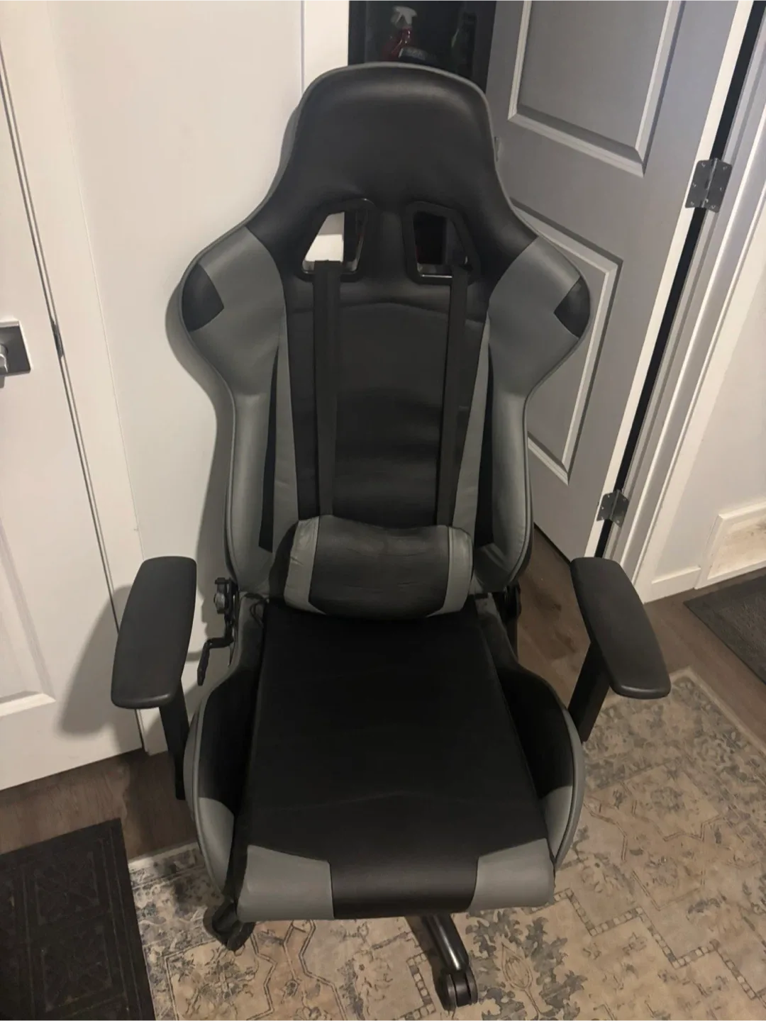 Grey & Black Gaming Chair