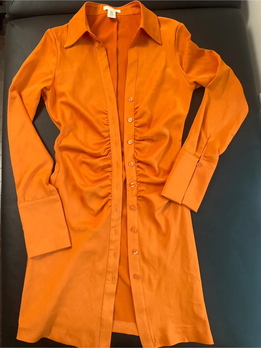 H&M Orange Shirt Dress