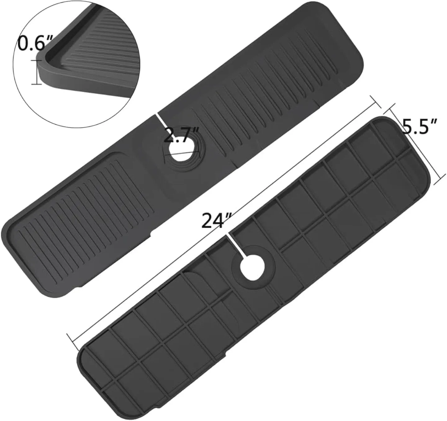 Silicone Faucet Handle Drip Catcher Tray image indicator(3)