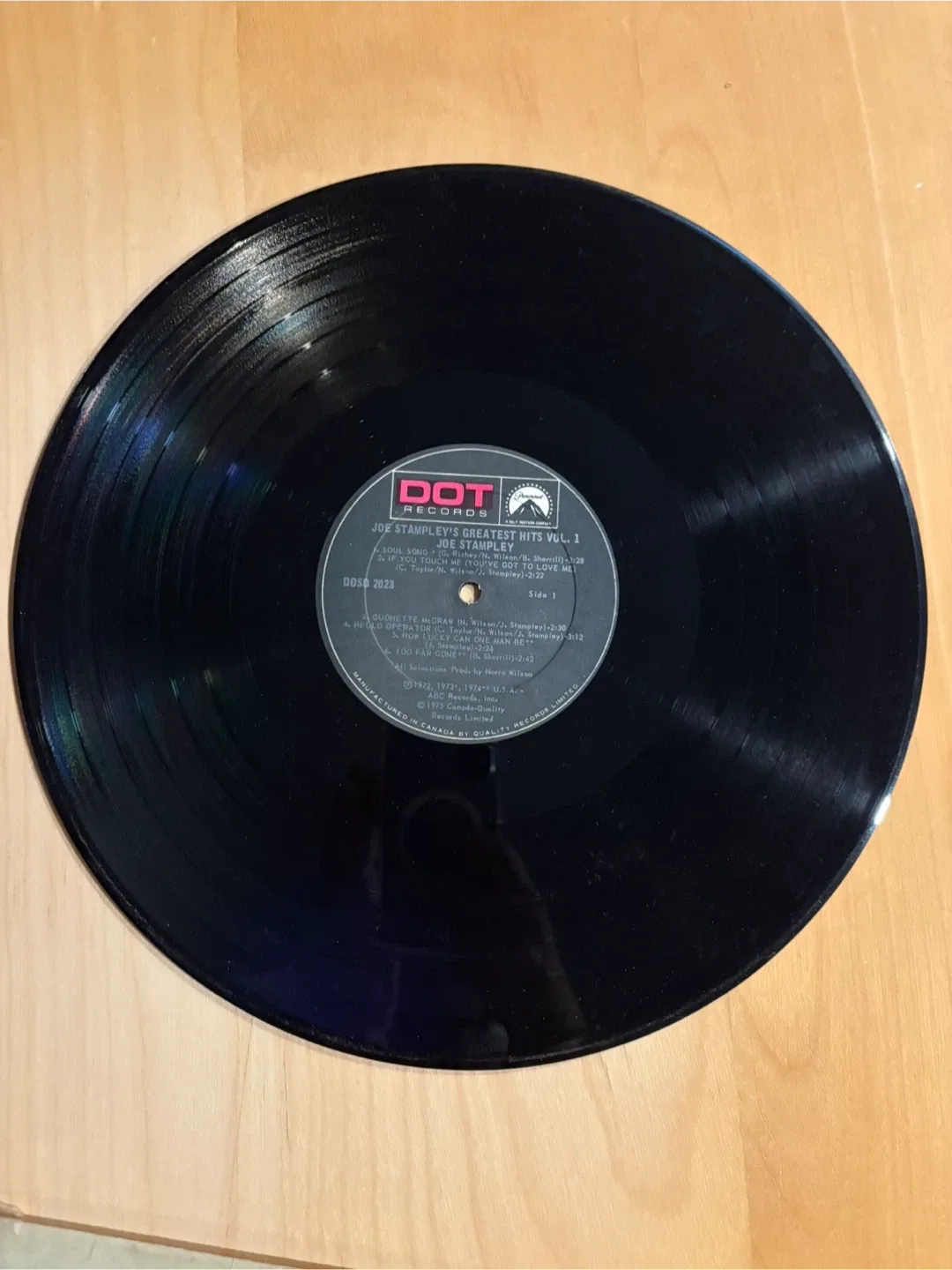 Joe Stampley's Greatest Hits Vinyl Record image indicator(3)