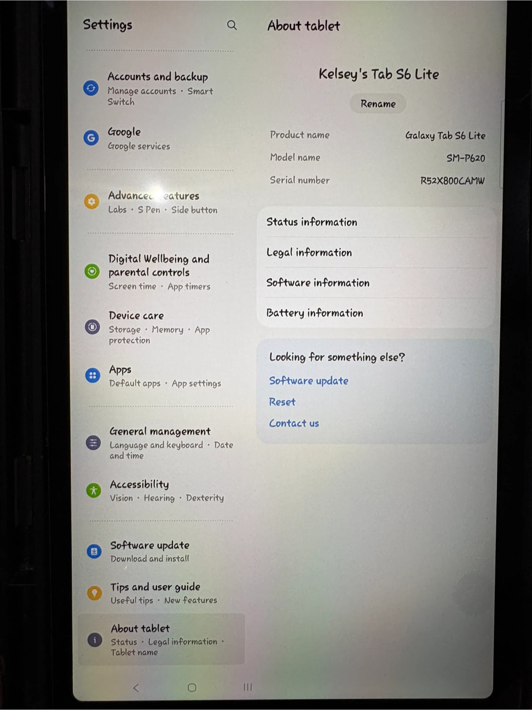 Samsung Galaxy Tab S6 Lite with Case