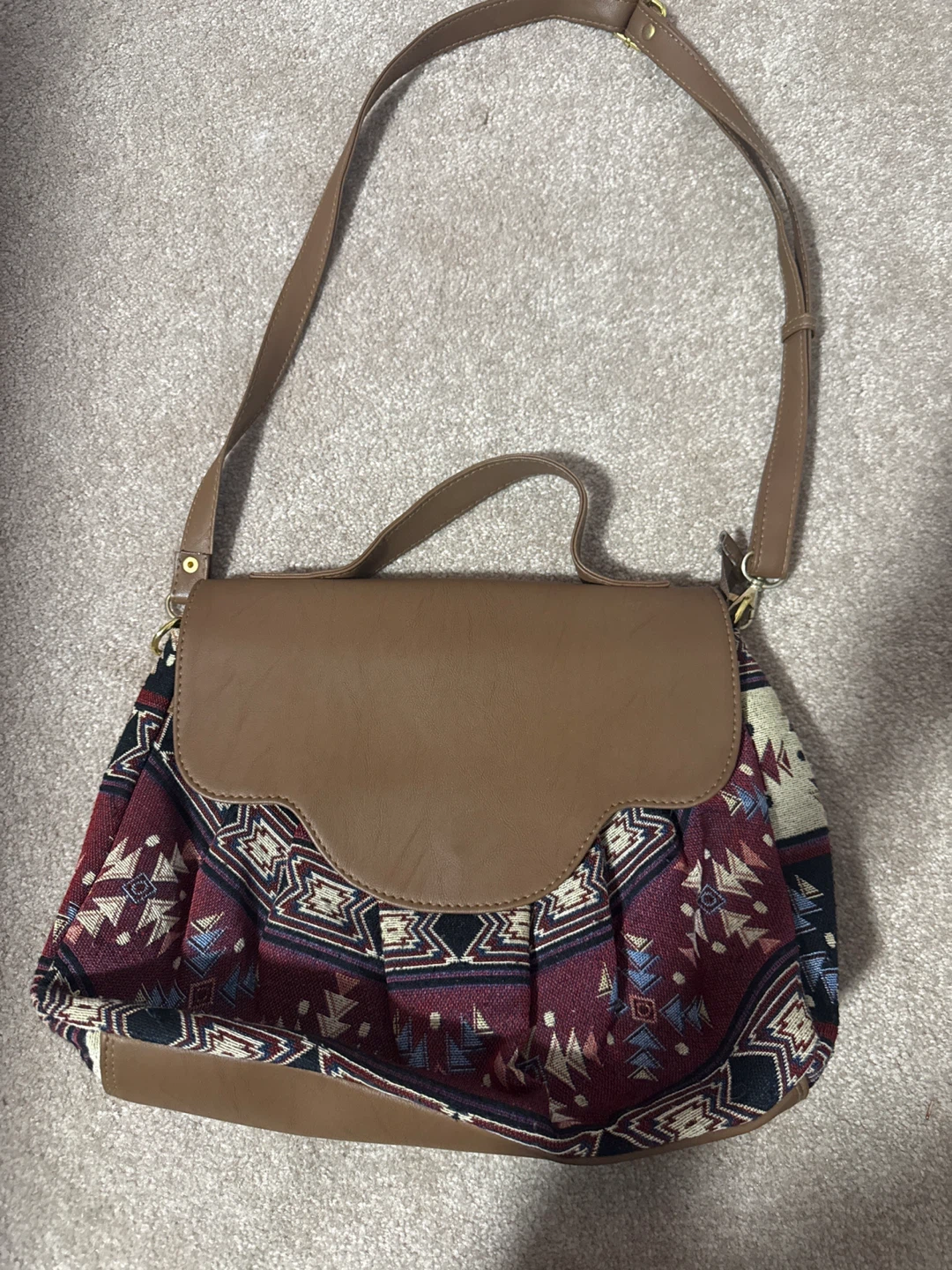Patterned Crossbody Bag