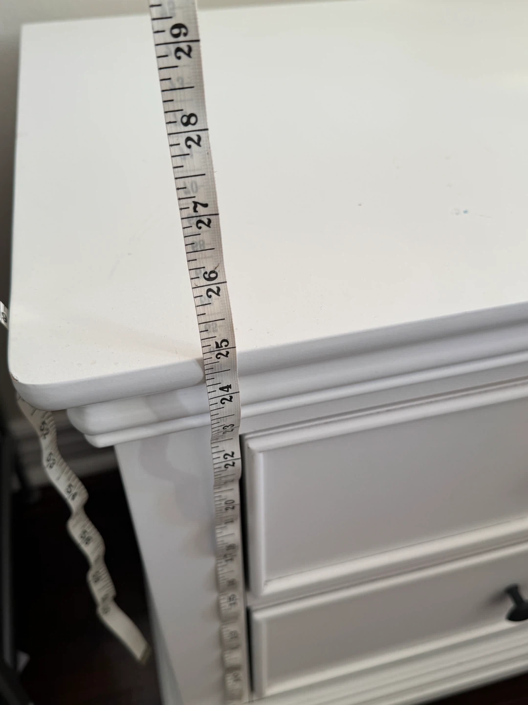 White 2-Drawer Nightstand - photo 3