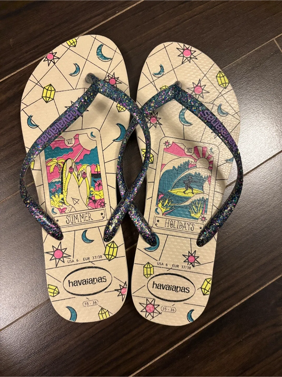 Havaianas Slim Summer Holidays Flip Flops - Size 6 thumbnail
