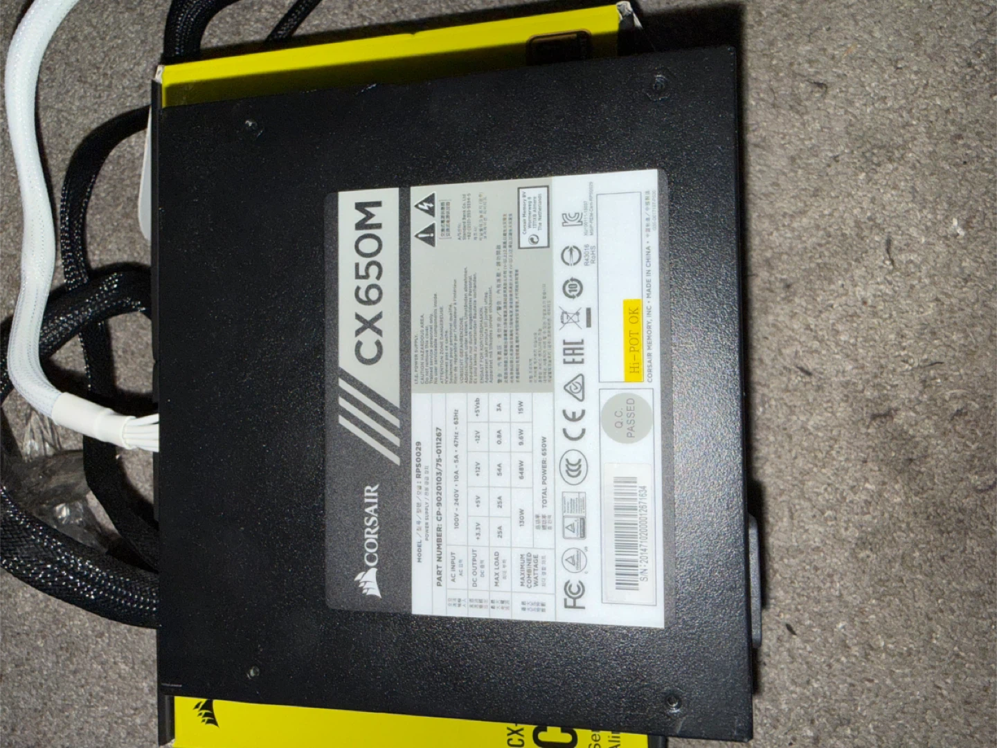 Corsair CX650M Semi-Modular ATX Power Supply - photo 2