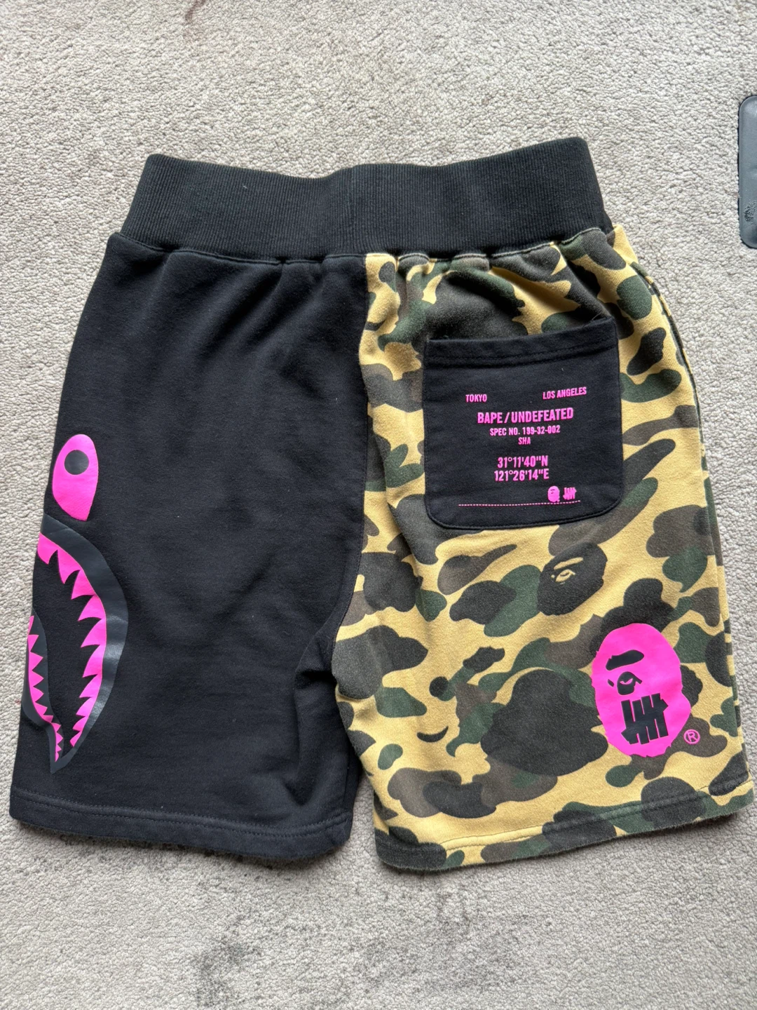 Bathing Ape x Undefeated Camo Shorts - photo 2