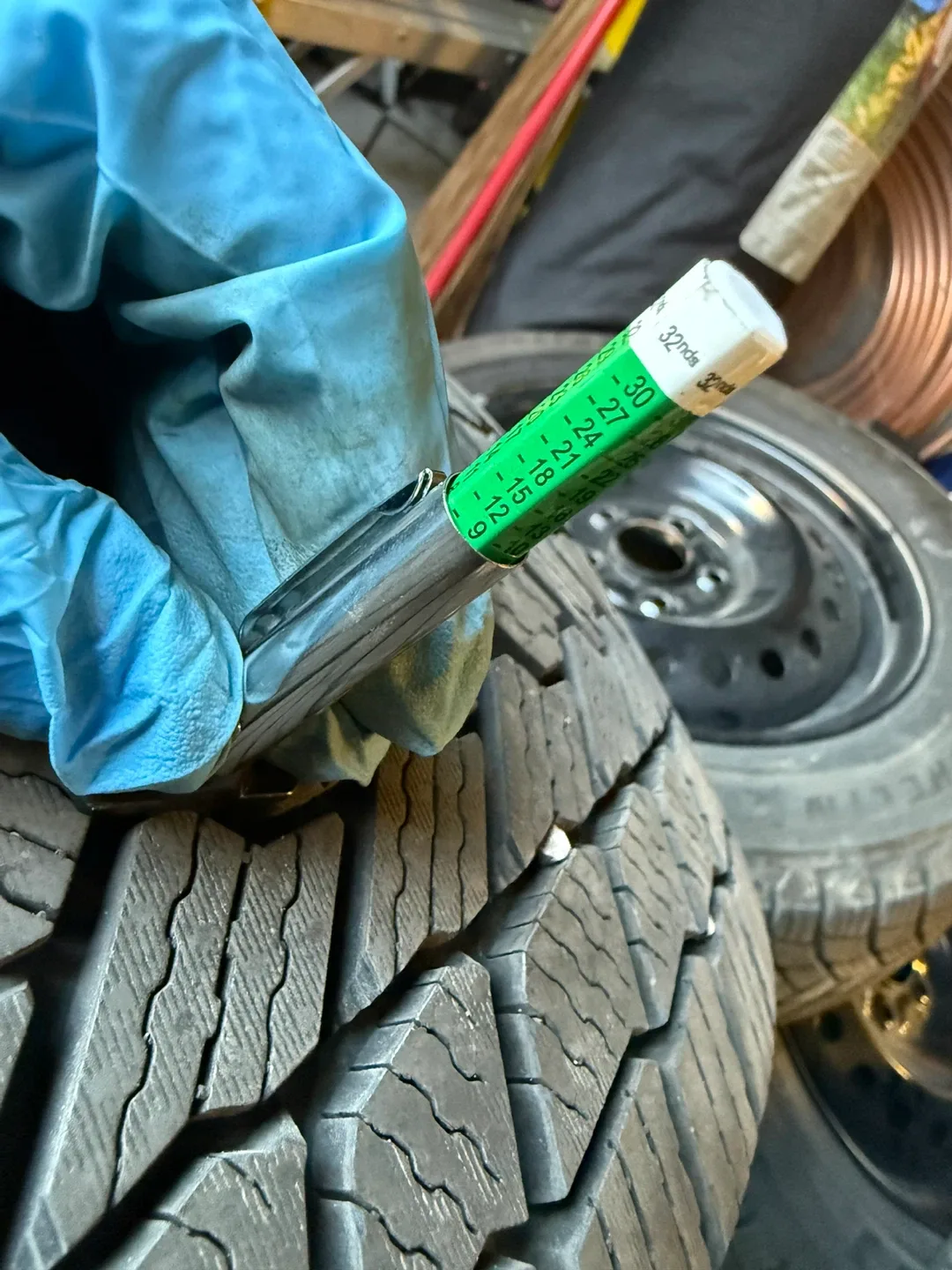 215/60R16 MICHELIN X-ICE SNOW TIRES ON RIMS image indicator(5)