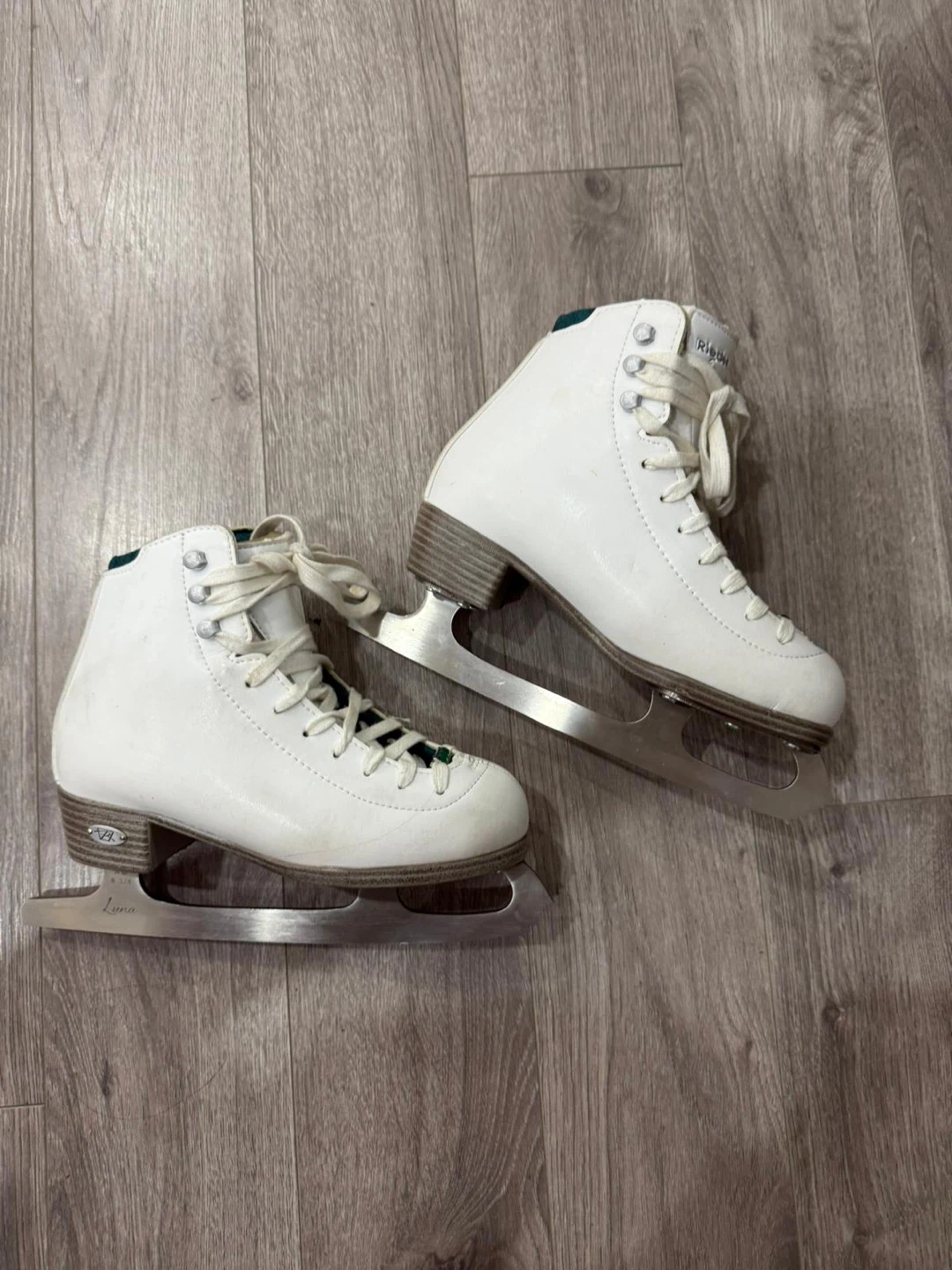 Riedell Luna White Figure Skates