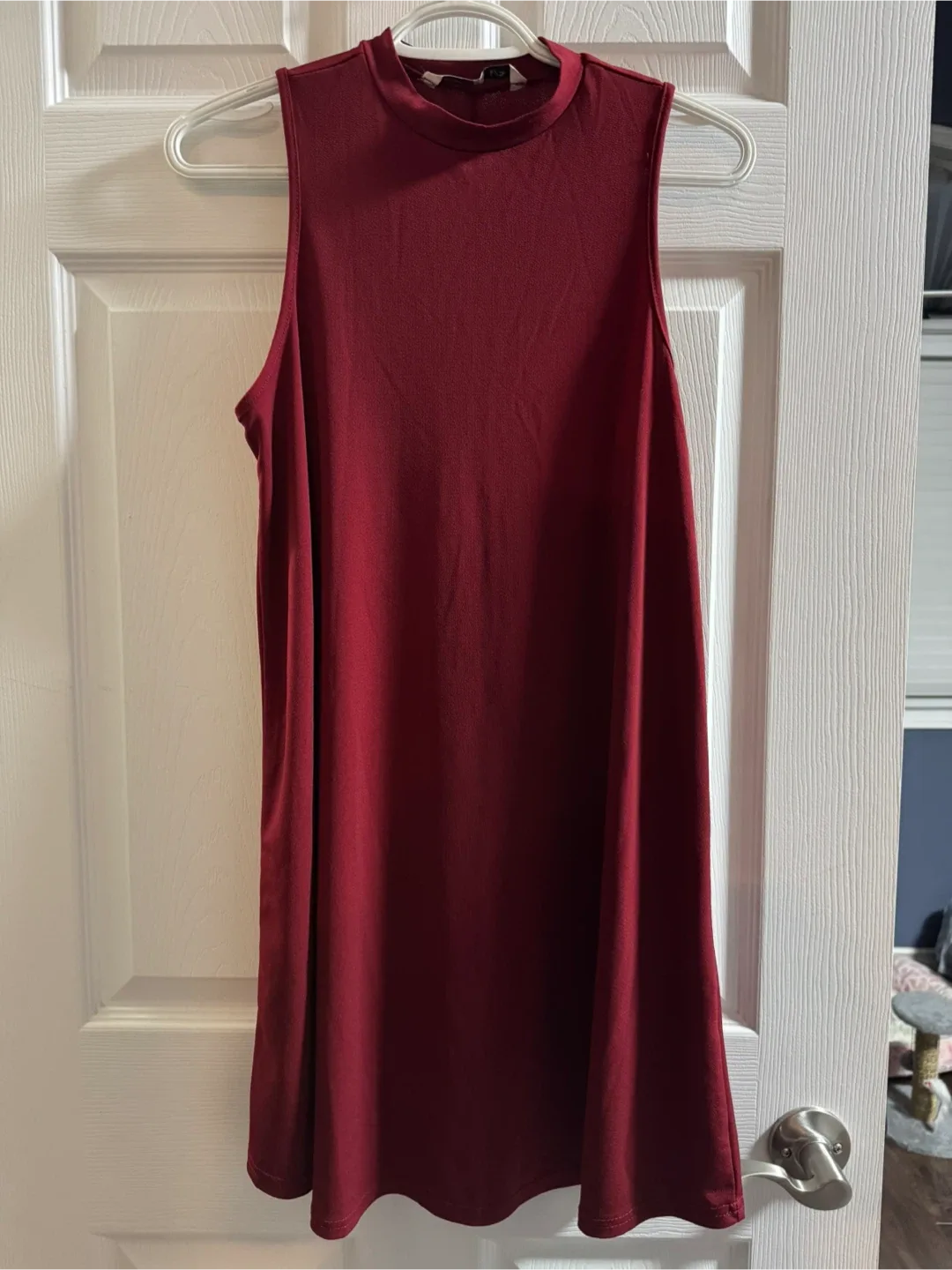 Red/Burgundy Sleeveless Dress thumbnail
