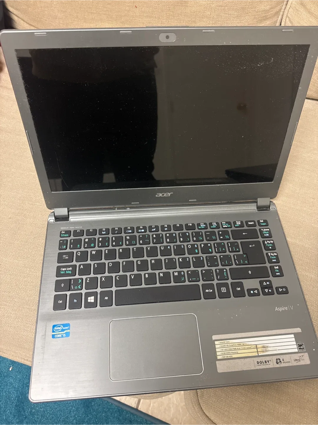 Acer Aspire V Laptop thumbnail
