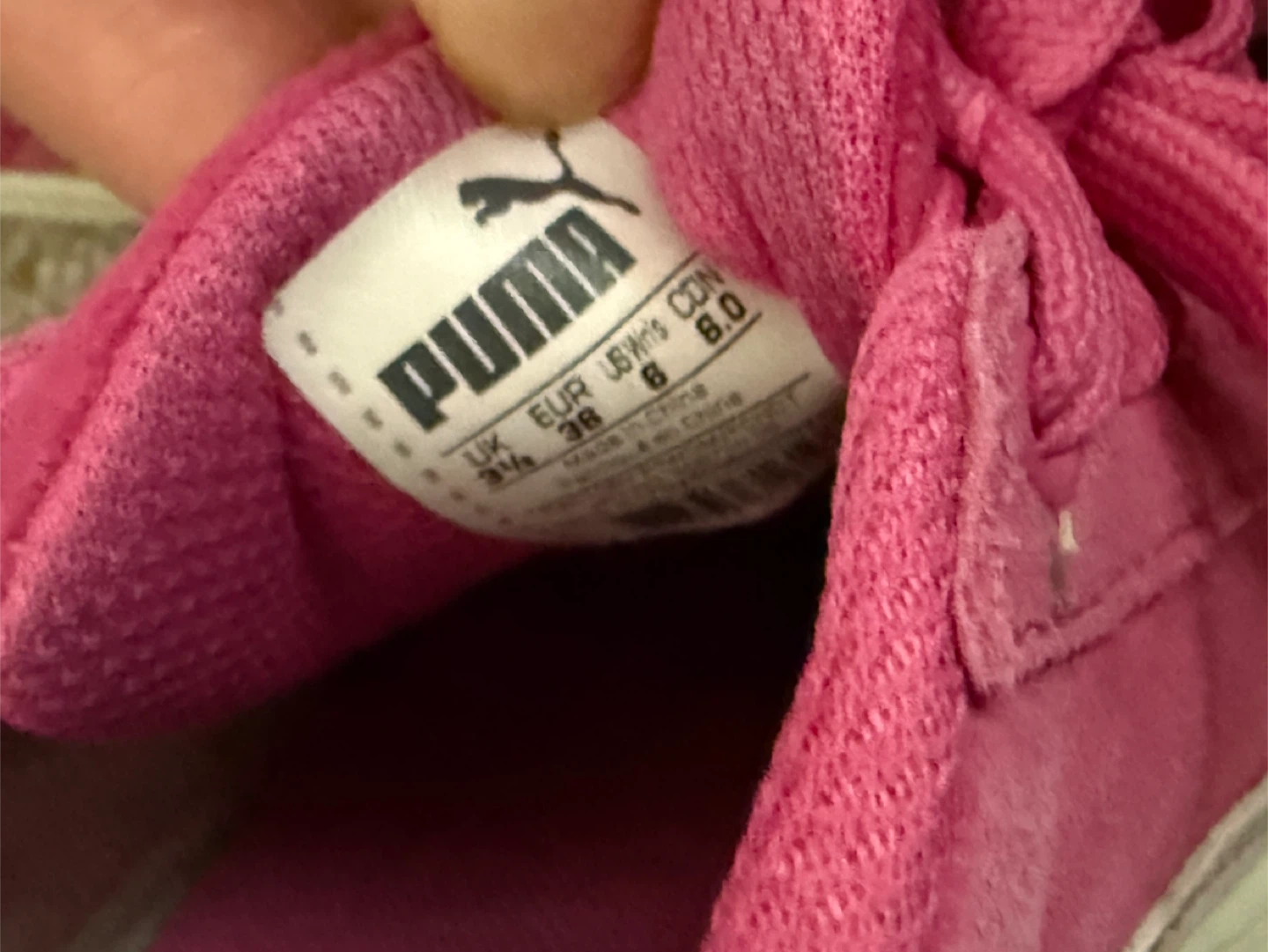 Puma Pink Suede Sneakers - size 6 - photo 3