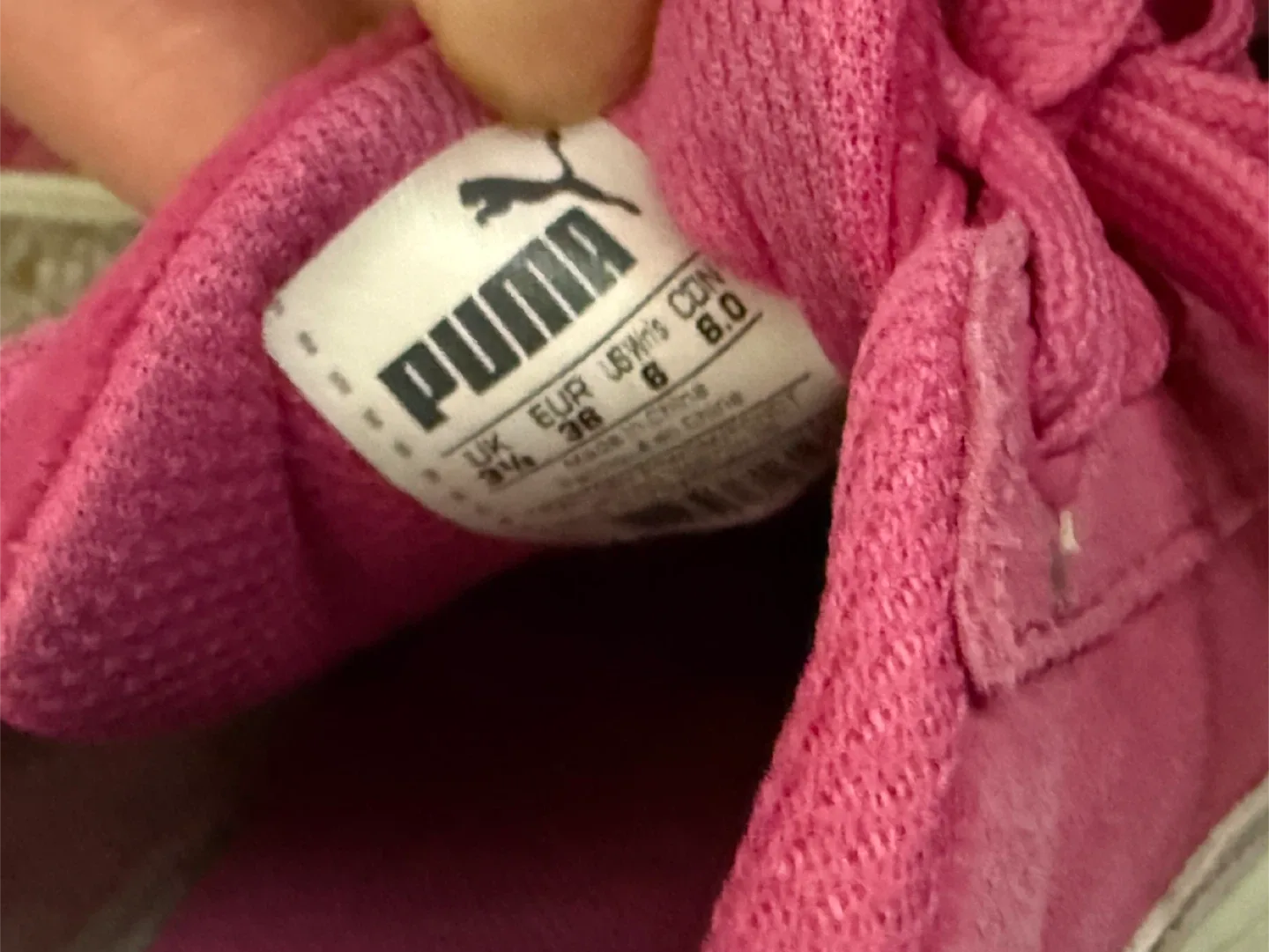 Puma Pink Suede Sneakers - size 6 image indicator(3)