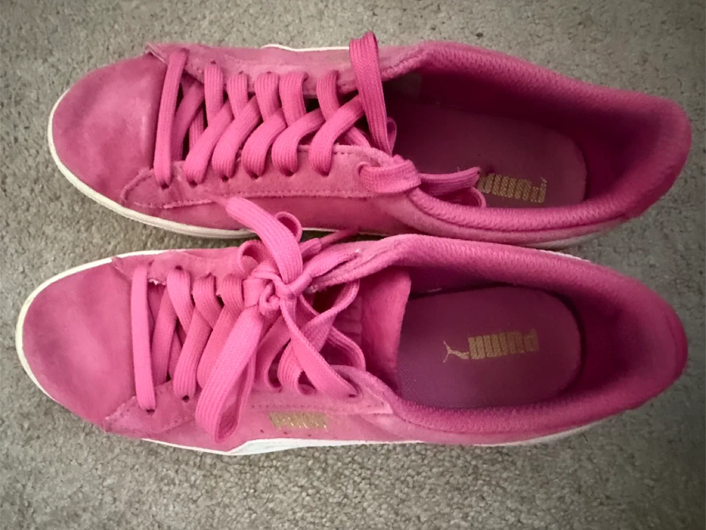 Puma Pink Suede Sneakers - size 6 image indicator(2)