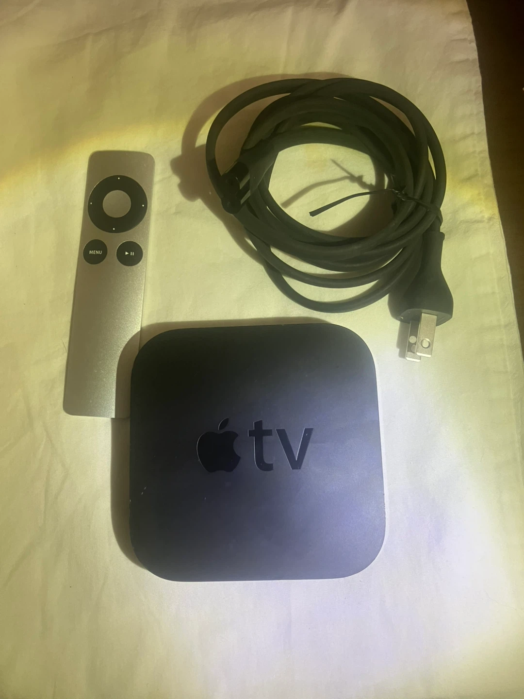 Apple TV with all cords and remote - photo 2