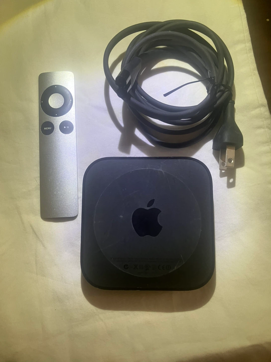Apple TV with all cords and remote - photo 3