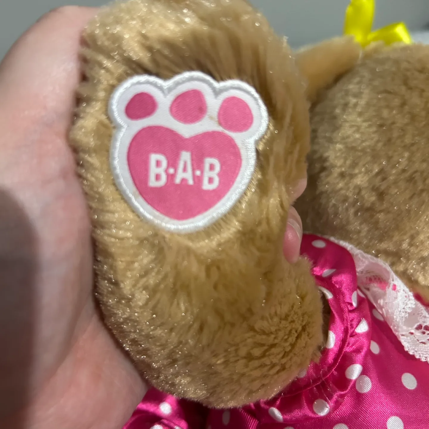 Build-A-Bear Bunny with Pink Polka Dot Dress image indicator(4)