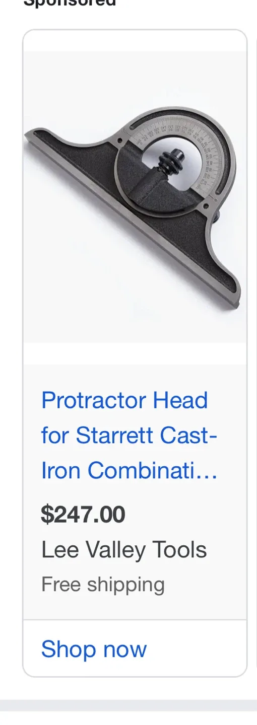 STARRETT PROTRACTOR HEAD image indicator(6)