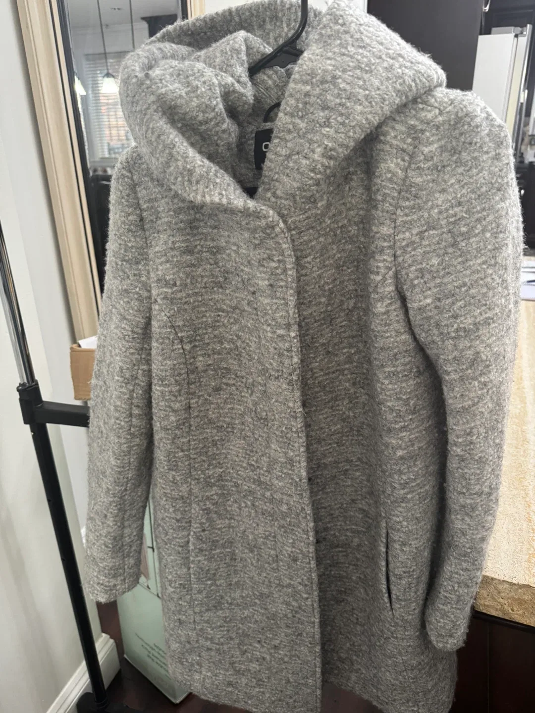 Only Grey Wool Blend Coat - Size M thumbnail