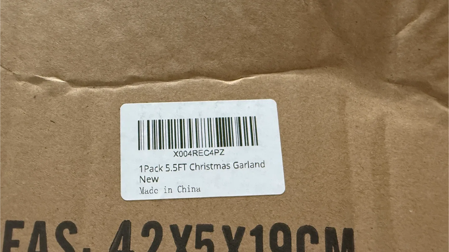 Brand new 5.5FT Christmas Garland image indicator(2)