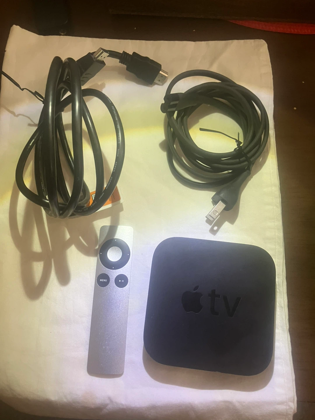 Apple TV with all cords and remote - photo 4