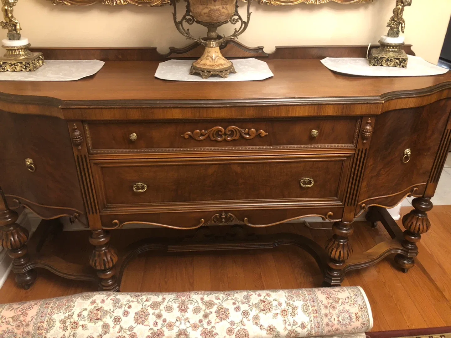 Antique Dining Room Set – Buffet, Hutch & – Solid Wood – $5000 image indicator(3)