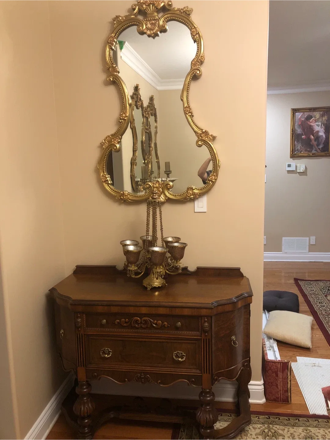 Antique Dining Room Set – Buffet, Hutch & – Solid Wood – $5000 image indicator(4)