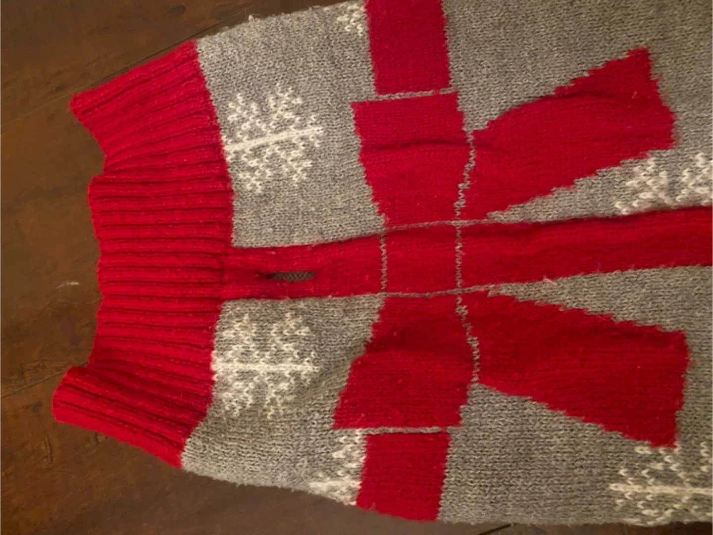 Red & Grey Dog Sweater - Small image indicator(3)