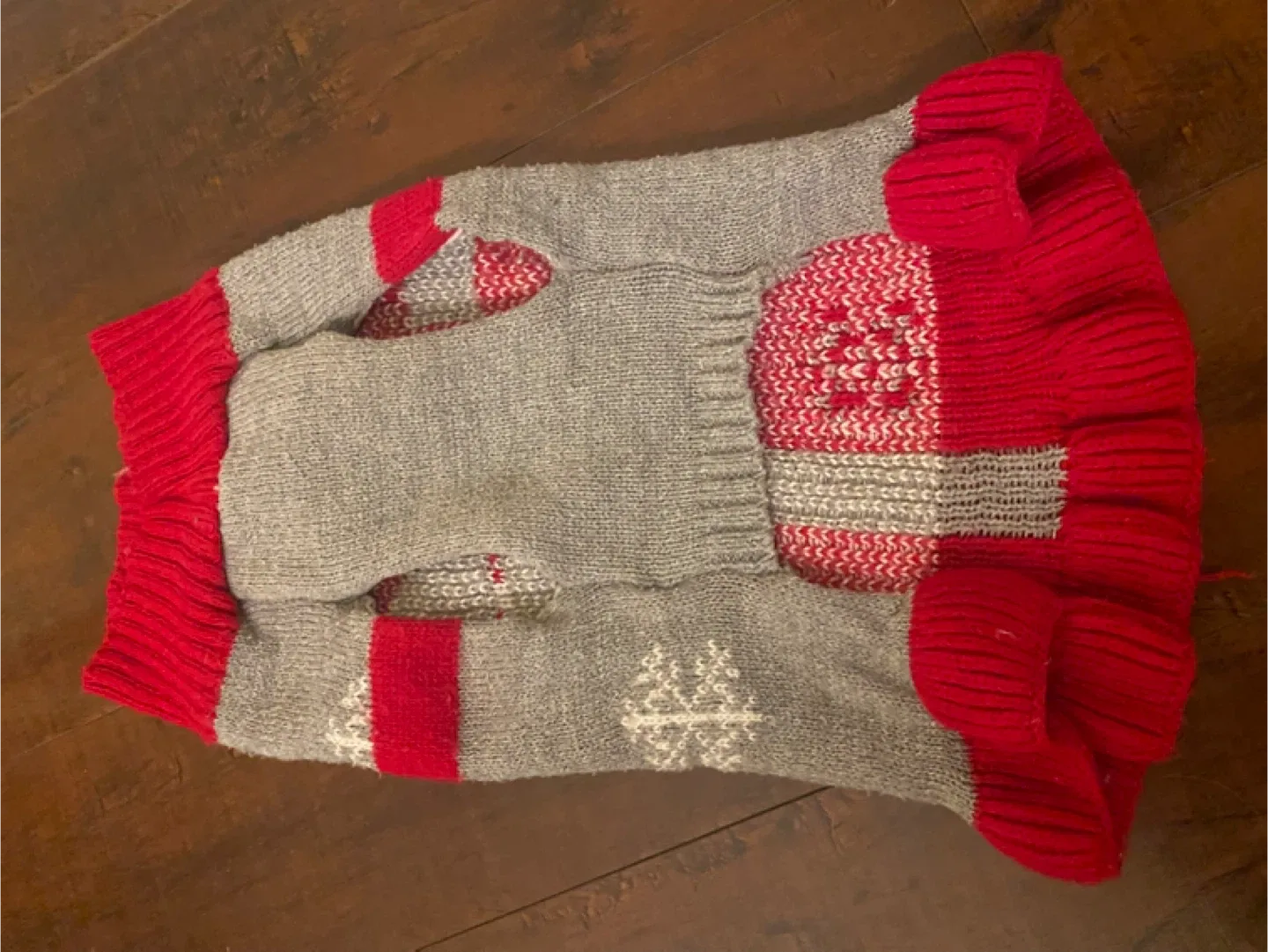 Red & Grey Dog Sweater - Small image indicator(2)