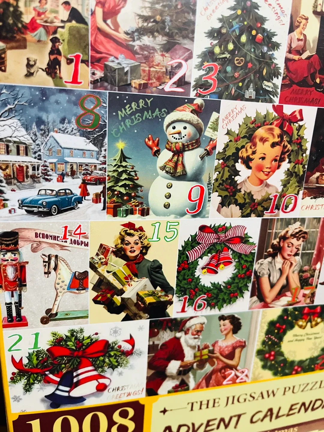 Merry Christmas Jigsaw Puzzle Advent Calendar - 1008 Pieces image indicator(2)
