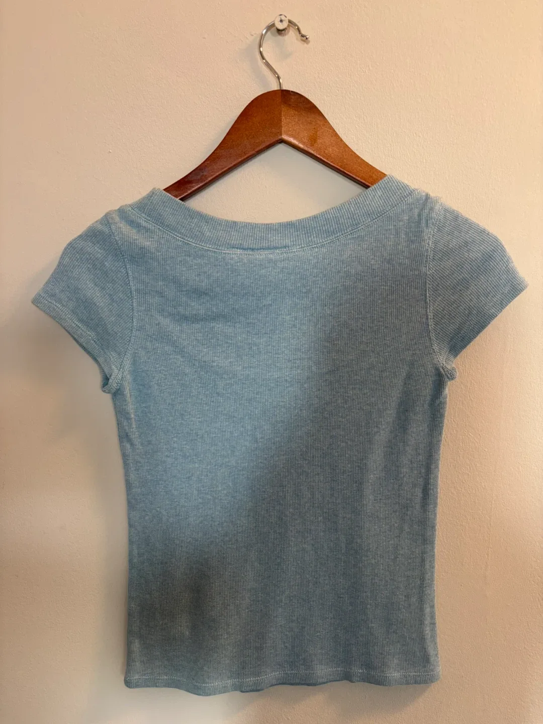 Armani Exchange blue short sleeve crew neck image indicator(3)