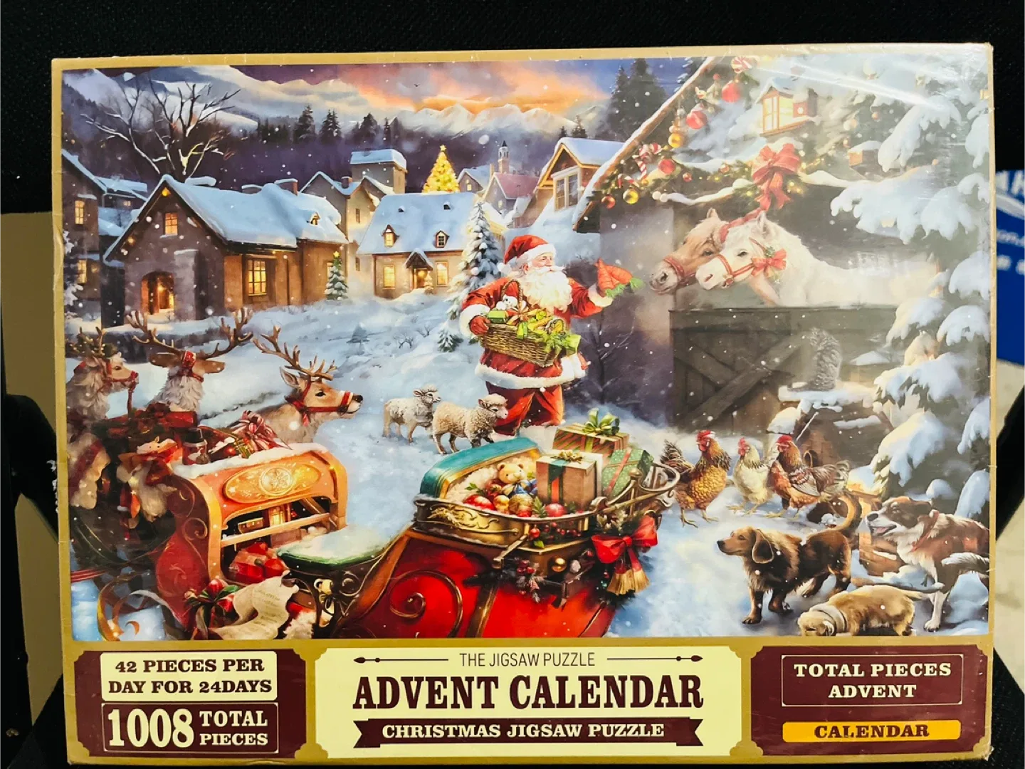 Advent Calendar Christmas Jigsaw Puzzle 1008 Pieces thumbnail