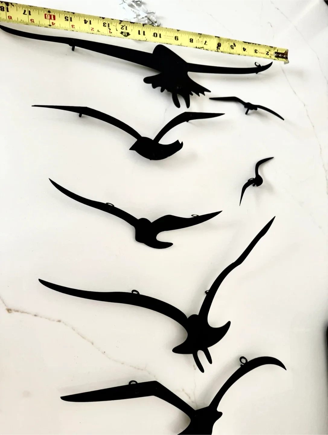 Metal Seagull Wall Decor, Set of 7 image indicator(2)