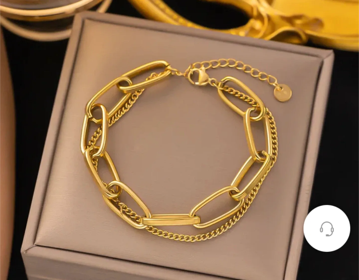 Brand New Bracelet Gold-Plated Non-Tarnish image indicator(3)