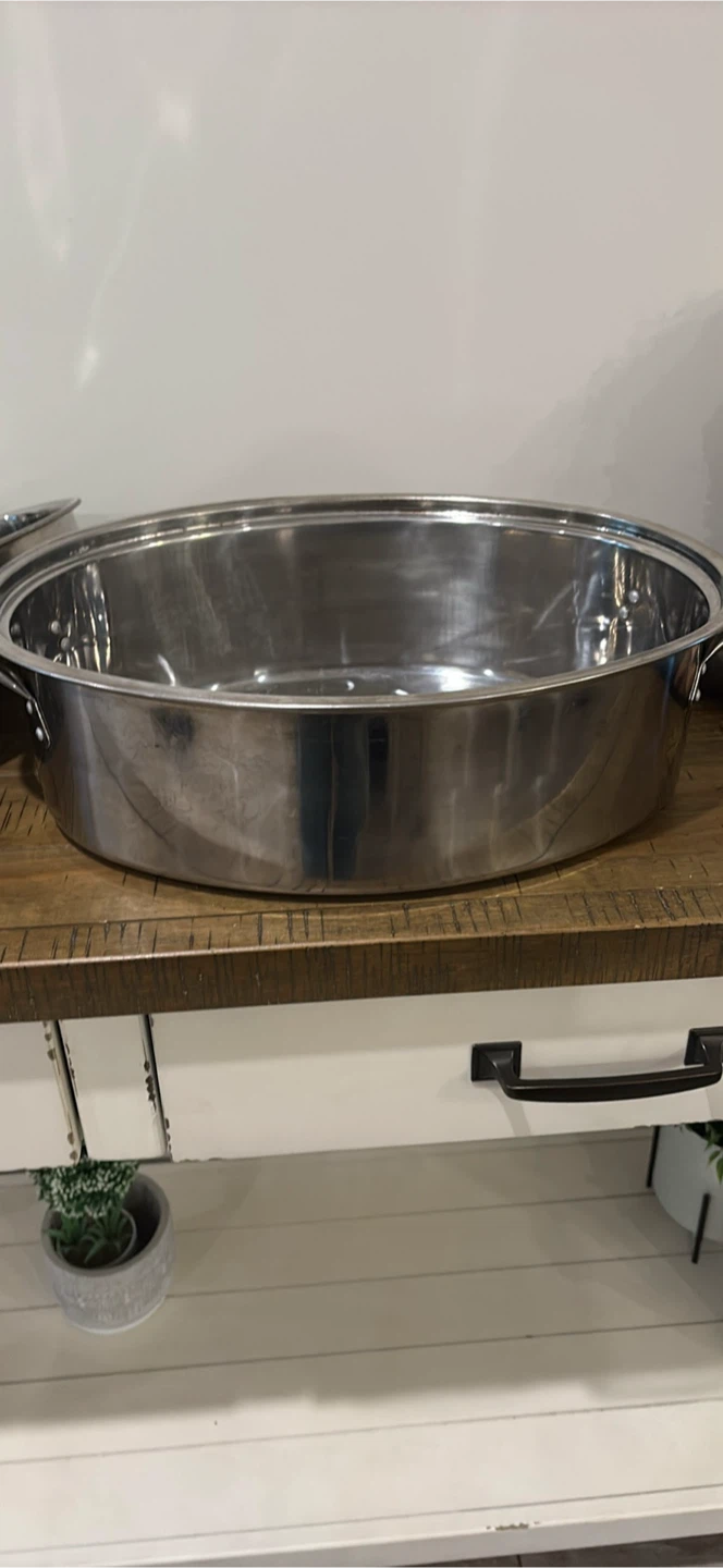 Stainless Steel Roasting Pan with Lid - photo 2