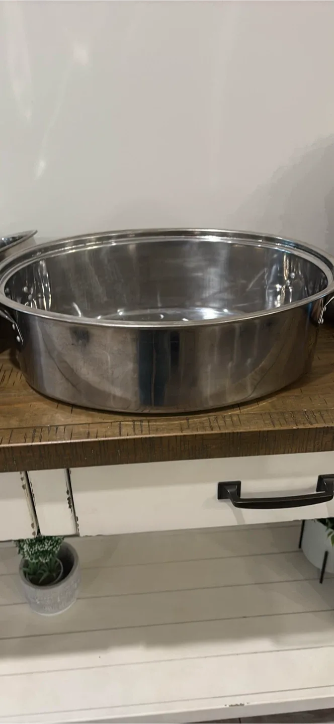 Stainless Steel Roasting Pan with Lid image indicator(2)