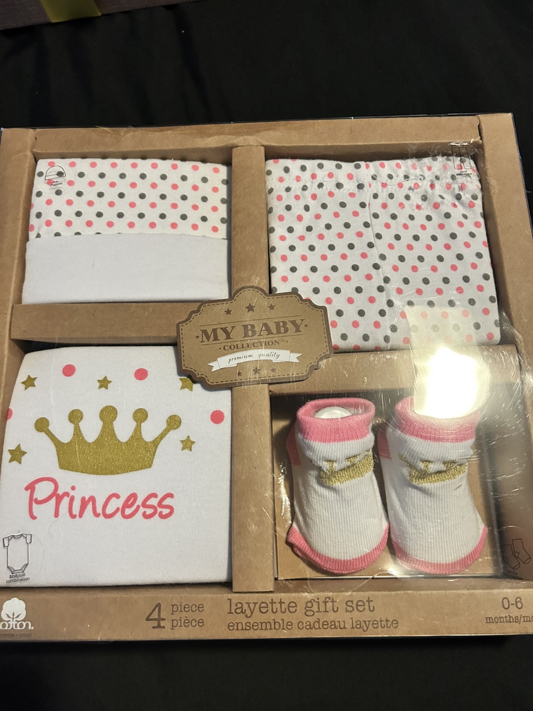 My Baby Collection 4-Piece Layette Gift Set (0-6 Months)