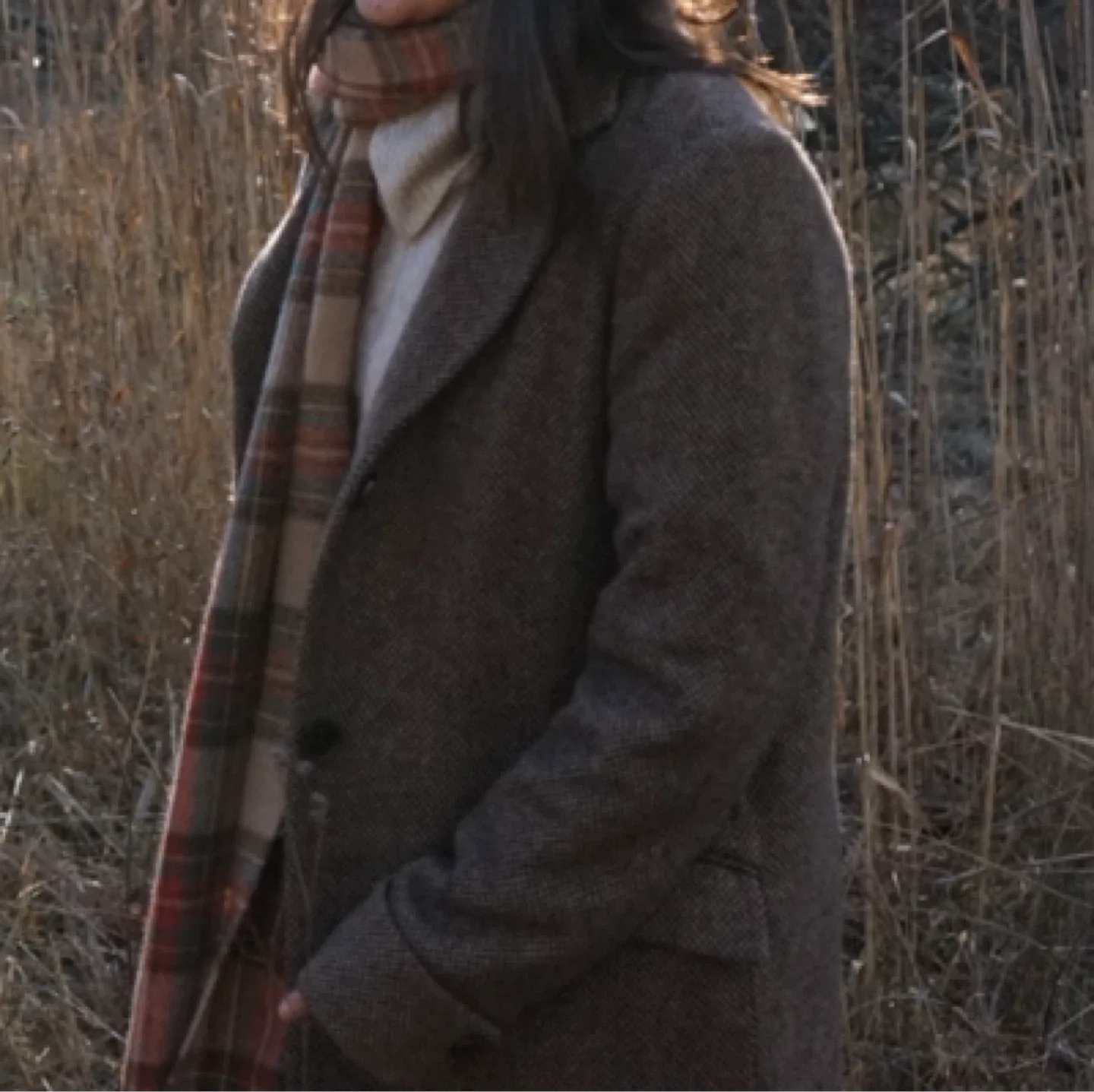 Ralph Lauren Herringbone Wool Blend Coat Size 10 image indicator(3)