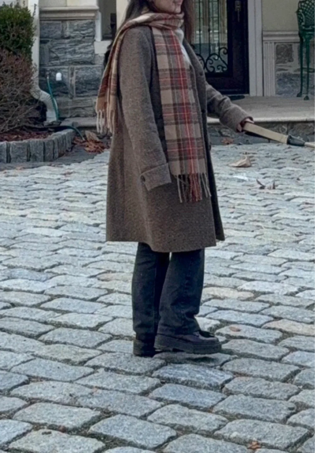 Ralph Lauren Herringbone Wool Blend Coat Size 10 image indicator(5)