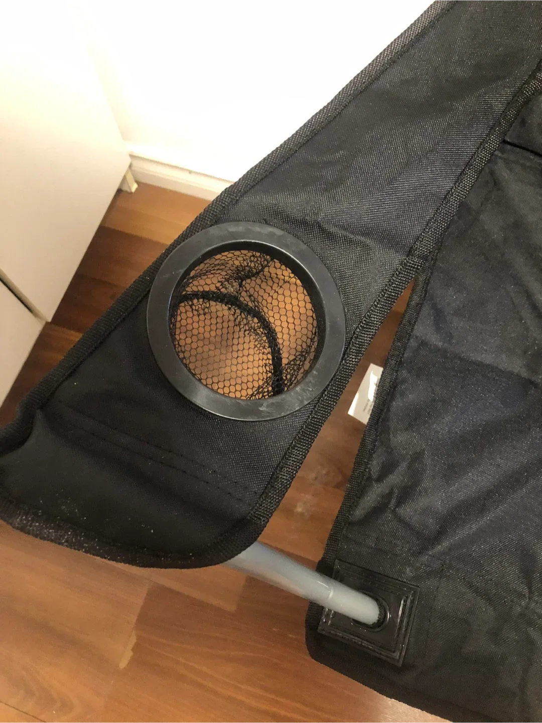 Black Folding Camping Chair with Cup Holders image indicator(2)