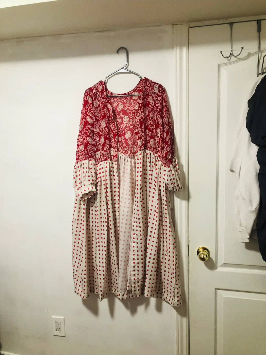 Red & White Polka Dot Dress —open from front image indicator(2)