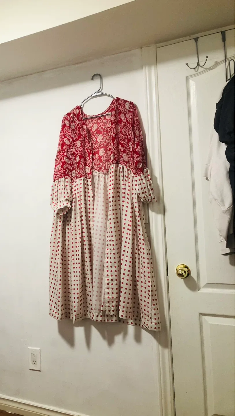 Red & White Polka Dot Dress —open from front image indicator(3)