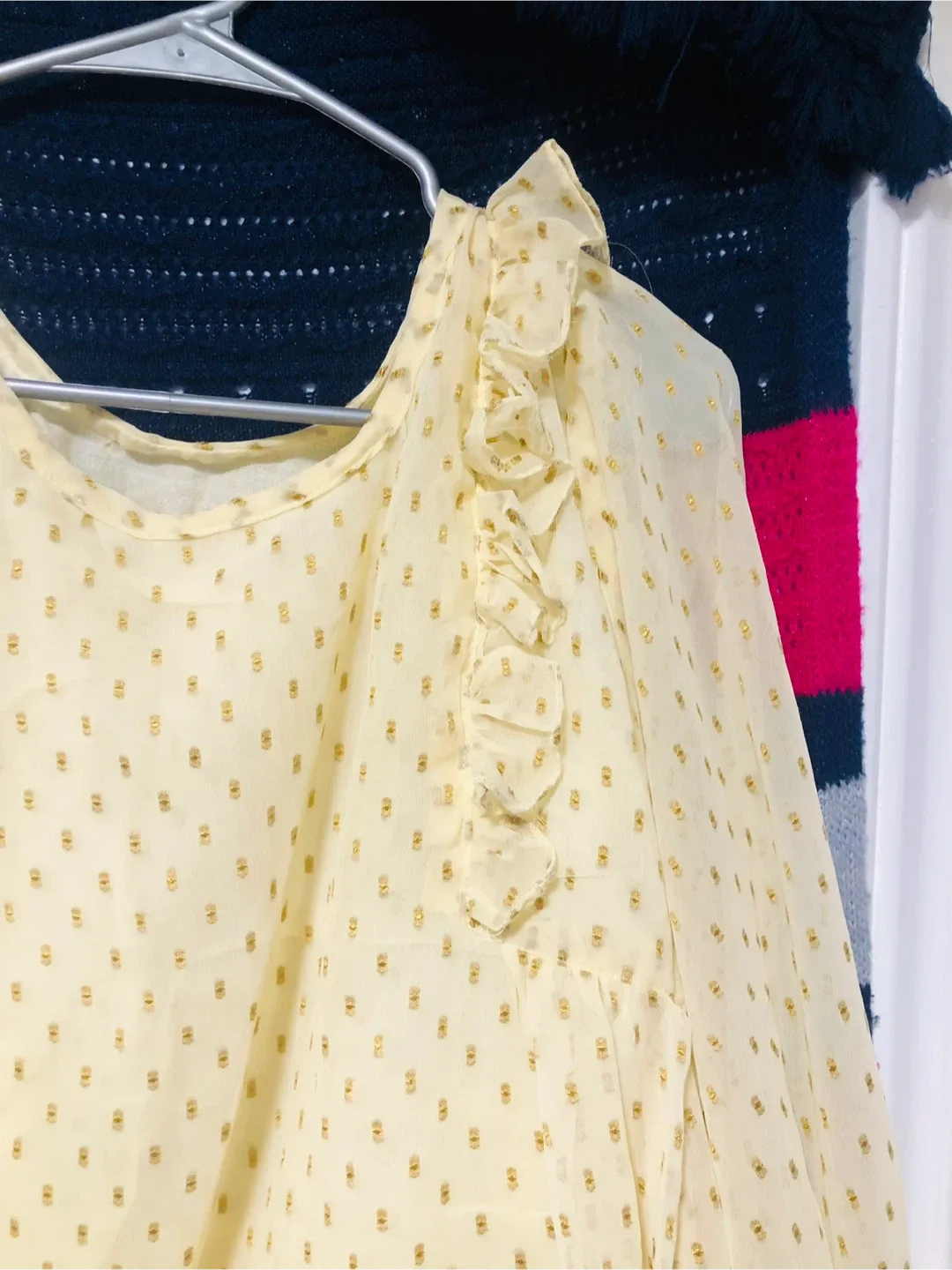 Yellow Ruffle Blouse image indicator(5)