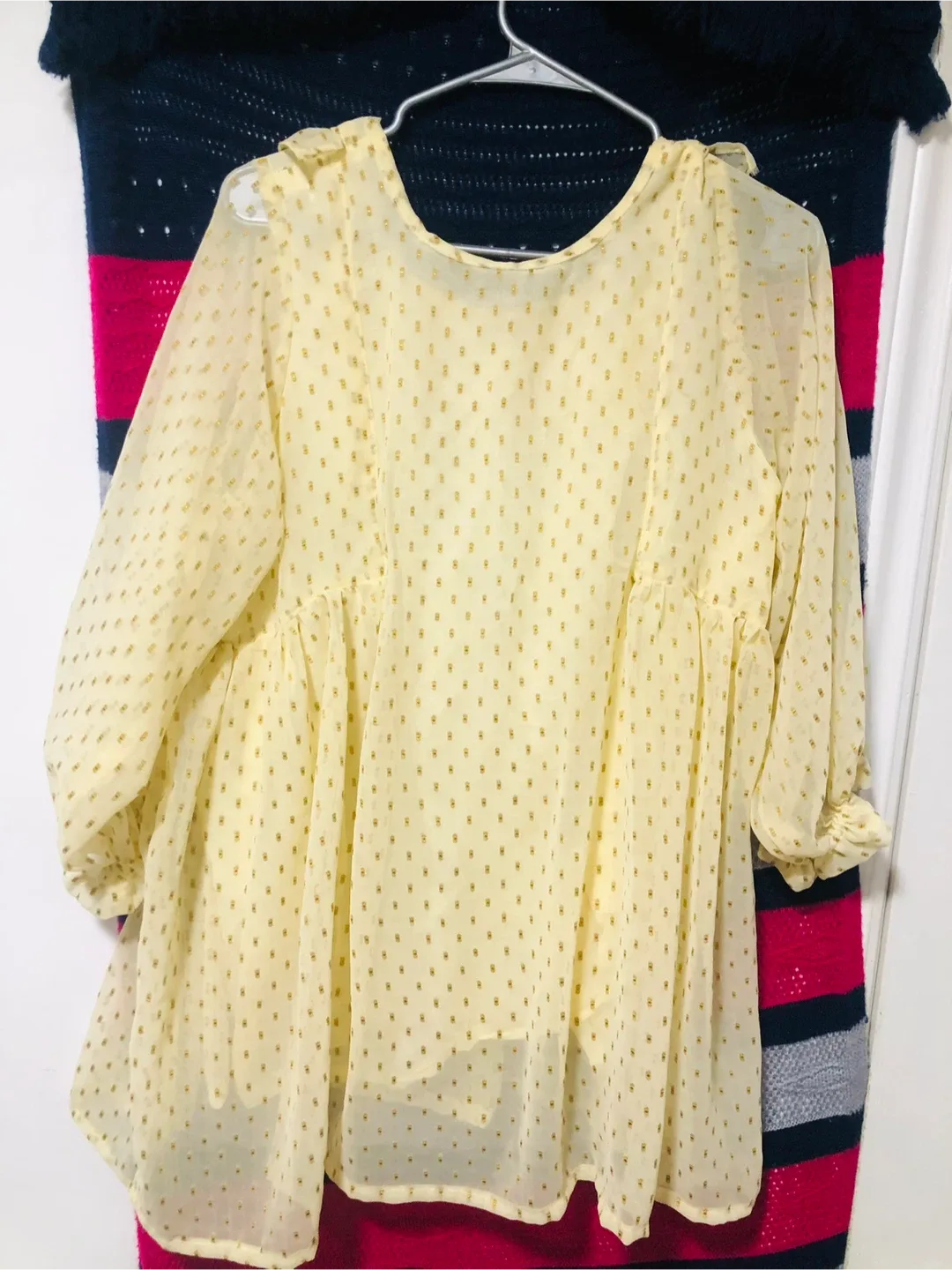 Yellow Ruffle Blouse image indicator(6)